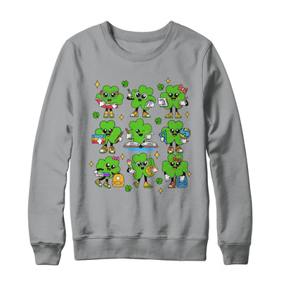 Reading Shamrock St Patricks Day Irish Teacher Women Girl Shirt & Sweatshirt | teecentury