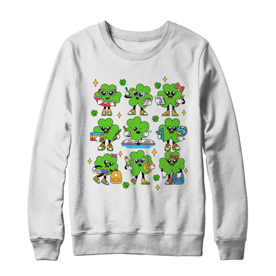 Reading Shamrock St Patricks Day Irish Teacher Women Girl Shirt & Sweatshirt | teecentury