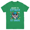 Ready To Attack 1st Grade Shark First Day Of School Boys Youth Shirt | teecentury