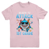 Ready To Attack 1st Grade Shark First Day Of School Boys Youth Shirt | teecentury