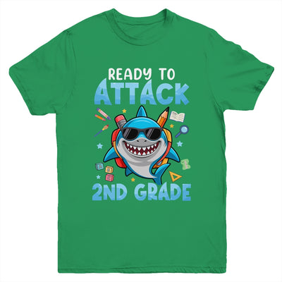 Ready To Attack 2nd Grade Shark First Day Of School Boys Youth Shirt | teecentury