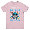 Ready To Attack 5th Grade Shark First Day Of School Boys Youth Shirt | teecentury