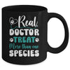 Real Doctors Treat More Than One Species Veterinarian Vet Mug | teecentury