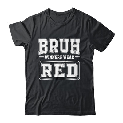 Red Field Day Team Spirit Bruh Winners Wear Red Shirt & Hoodie | teecentury