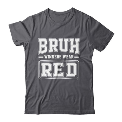 Red Field Day Team Spirit Bruh Winners Wear Red Shirt & Hoodie | teecentury