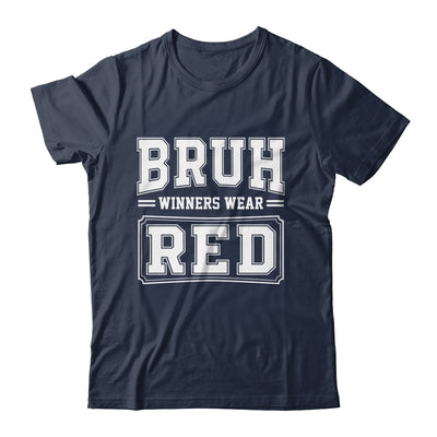 Red Field Day Team Spirit Bruh Winners Wear Red Shirt & Hoodie | teecentury