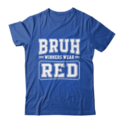 Red Field Day Team Spirit Bruh Winners Wear Red Shirt & Hoodie | teecentury
