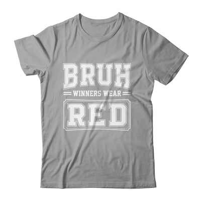Red Field Day Team Spirit Bruh Winners Wear Red Shirt & Hoodie | teecentury