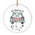 Red Flower in Car First Christmas as Mr & Mrs Ornament Couple 2025 First Wedding Decoration Christmas Tree Ornament | teecentury