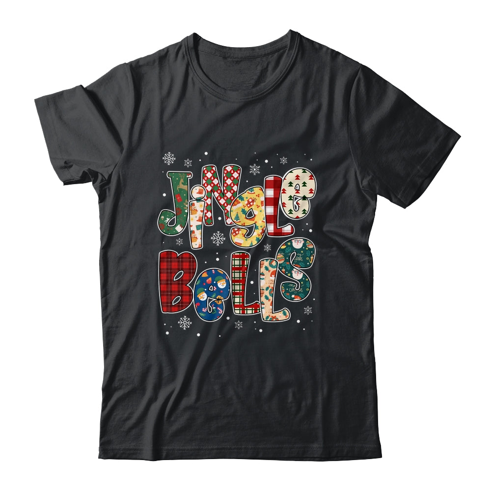 Red Plaid Jingle Bells Christmas Matching Family Men Women Shirt & Sweatshirt | teecentury