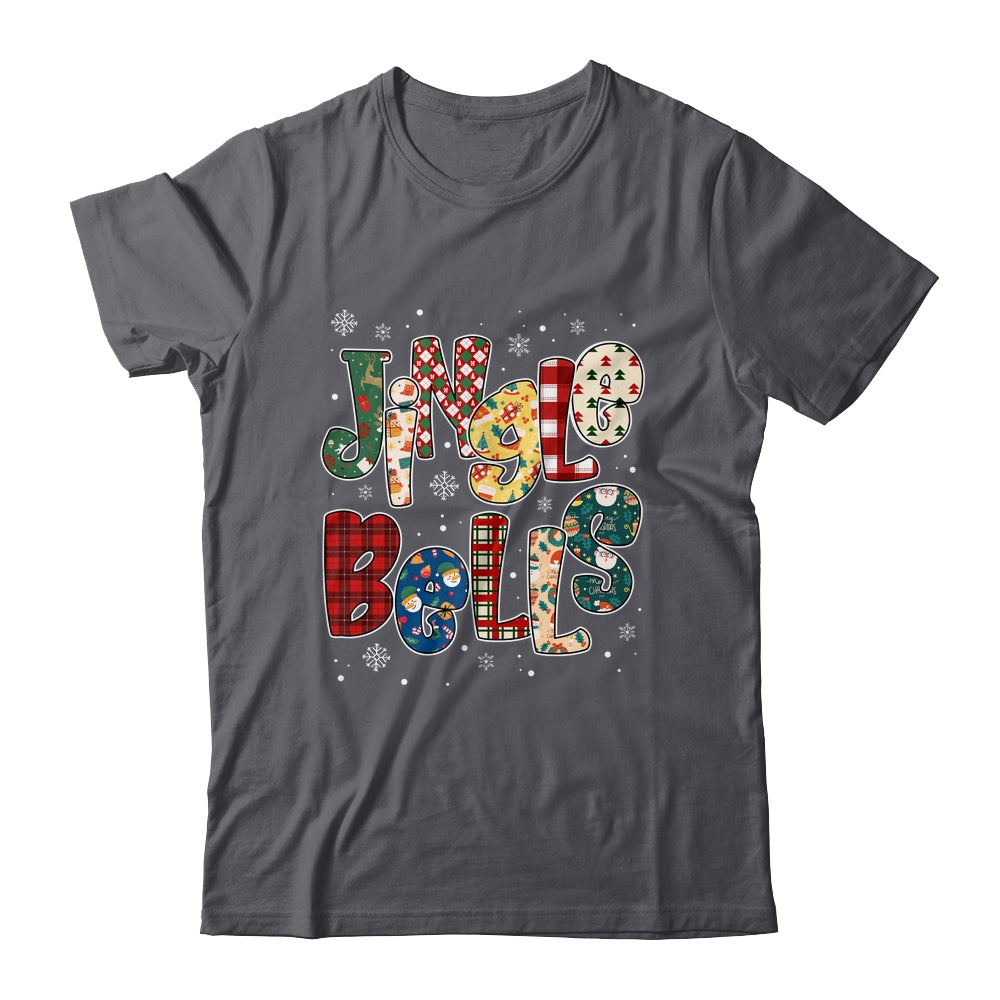 Red Plaid Jingle Bells Christmas Matching Family Men Women Shirt & Sweatshirt | teecentury