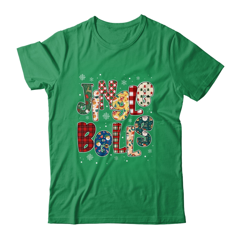Red Plaid Jingle Bells Christmas Matching Family Men Women Shirt & Sweatshirt | teecentury