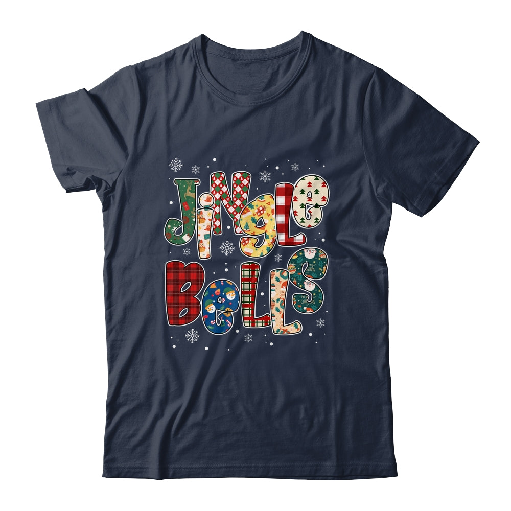 Red Plaid Jingle Bells Christmas Matching Family Men Women Shirt & Sweatshirt | teecentury