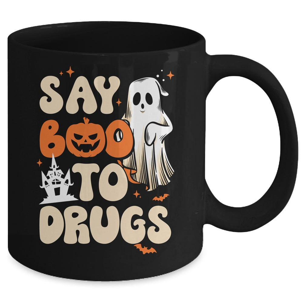 Red Ribbon Week Awareness Say Boo To Drugs Mug | teecentury