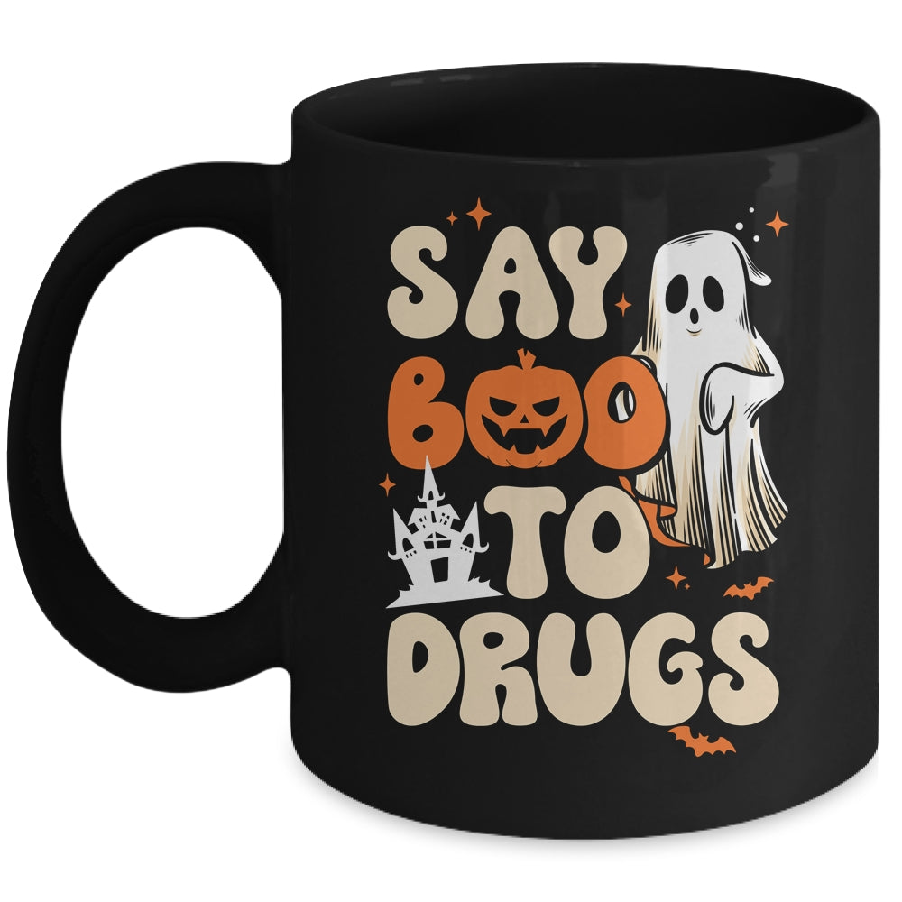 Red Ribbon Week Awareness Say Boo To Drugs Mug | teecentury
