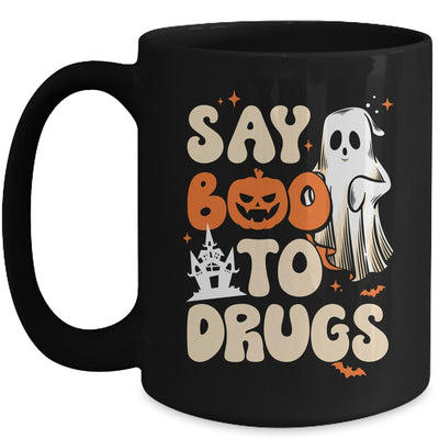 Red Ribbon Week Awareness Say Boo To Drugs Mug | teecentury