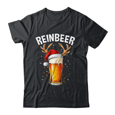 Reinbeer Winedeer Santa Hat Reindeer Couple Xmas Matching Shirt & Sweatshirt | teecentury