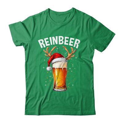 Reinbeer Winedeer Santa Hat Reindeer Couple Xmas Matching Shirt & Sweatshirt | teecentury