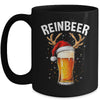 Reinbeer Winedeer Santa Hat Reindeer Couple Xmas Matching Mug | teecentury
