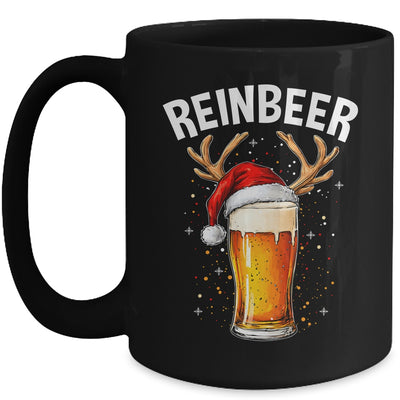Reinbeer Winedeer Santa Hat Reindeer Couple Xmas Matching Mug | teecentury