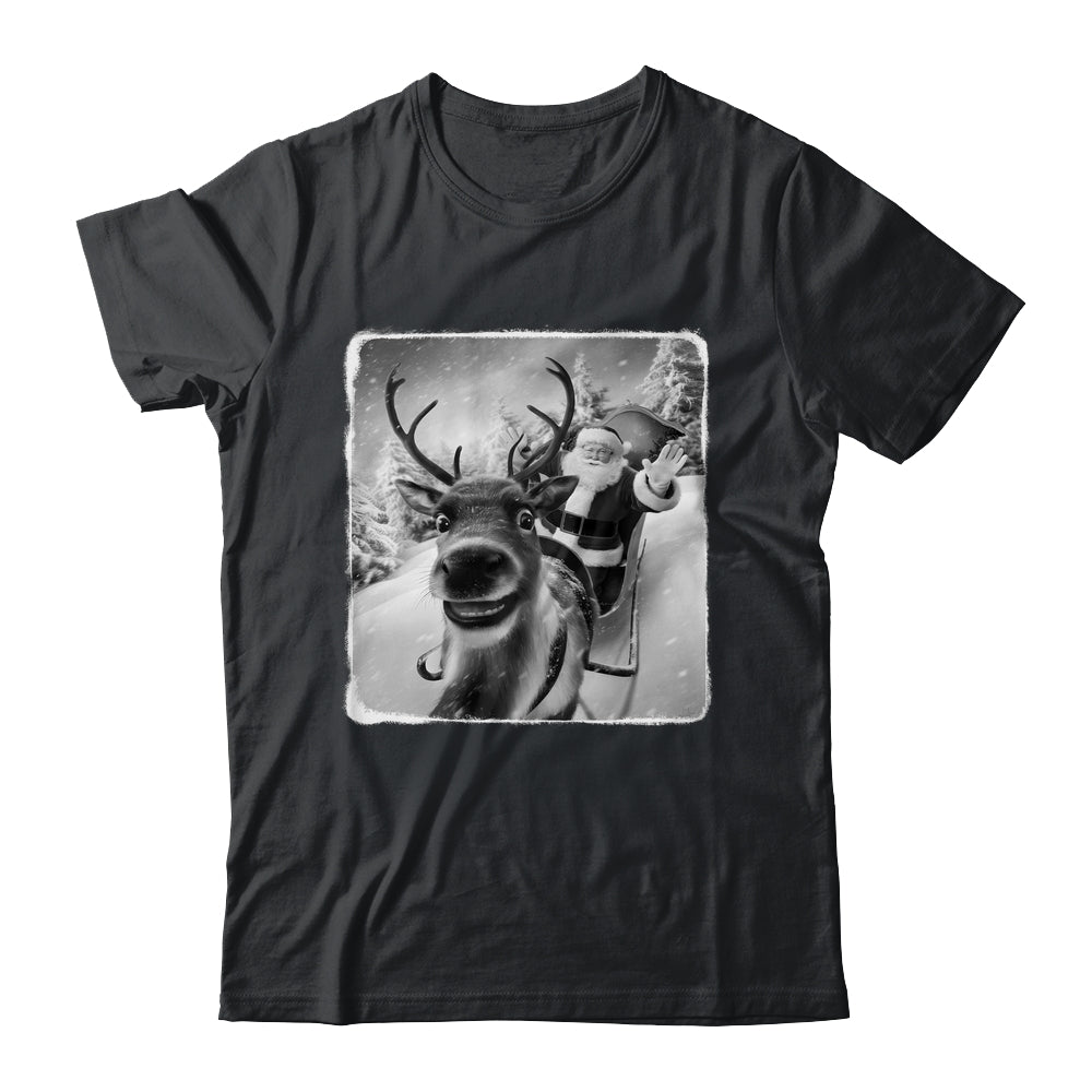 Reindeer Selfie Funny Christmas Santa Claus Xmas Shirt & Sweatshirt | teecentury