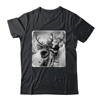 Reindeer Selfie Funny Christmas Santa Claus Xmas Shirt & Sweatshirt | teecentury