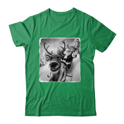 Reindeer Selfie Funny Christmas Santa Claus Xmas Shirt & Sweatshirt | teecentury