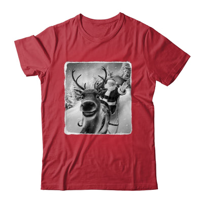 Reindeer Selfie Funny Christmas Santa Claus Xmas Shirt & Sweatshirt | teecentury