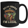 Relax Gringo I'm Legal Mexican Lizard Funny Immigration Mug | teecentury