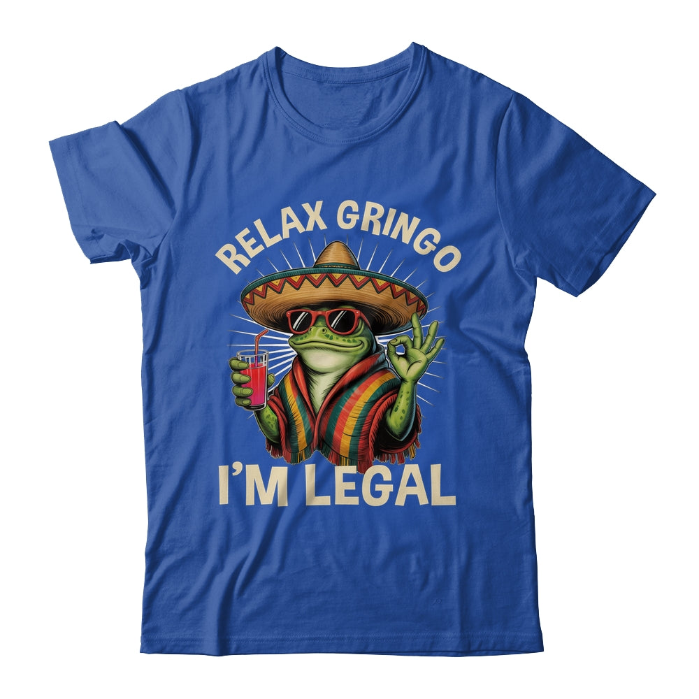 Relax Gringo I'm Legal Mexican Lizard Funny Immigration Shirt & Tank Top | teecentury