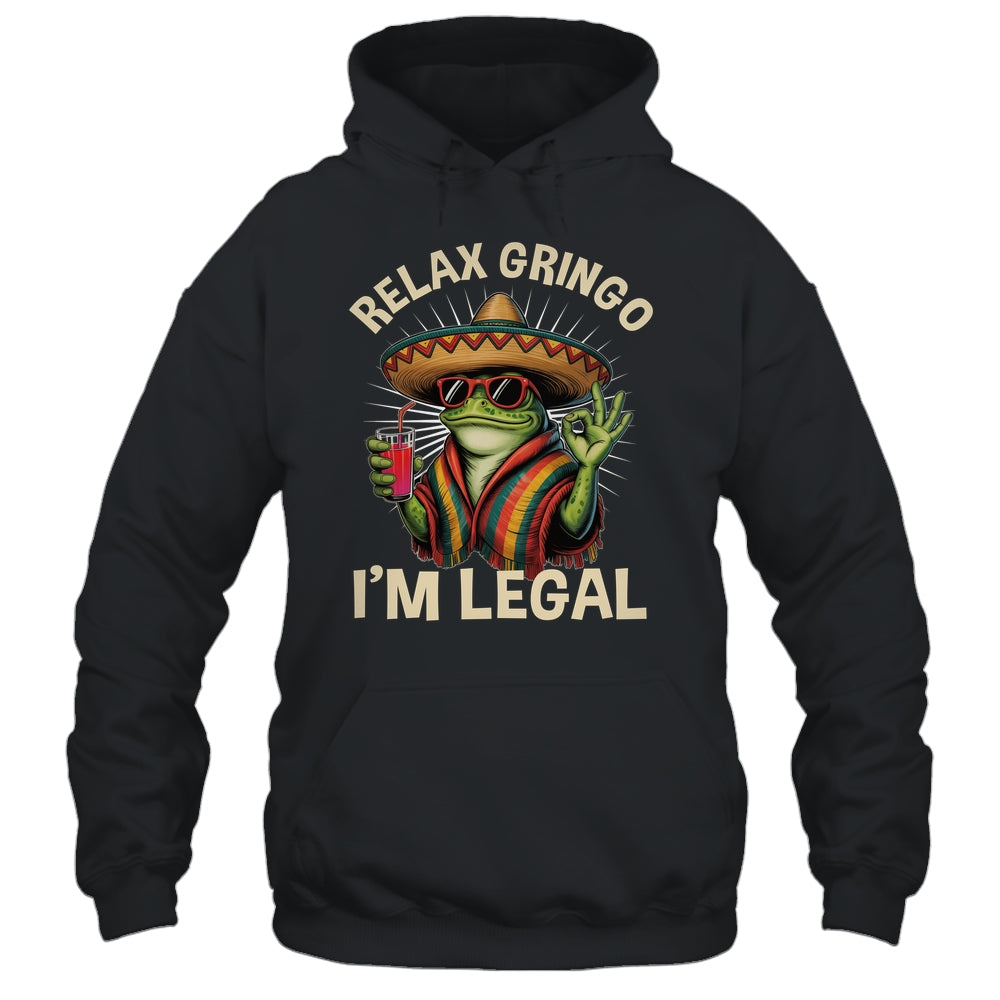Relax Gringo I'm Legal Mexican Lizard Funny Immigration Shirt & Tank Top | teecentury
