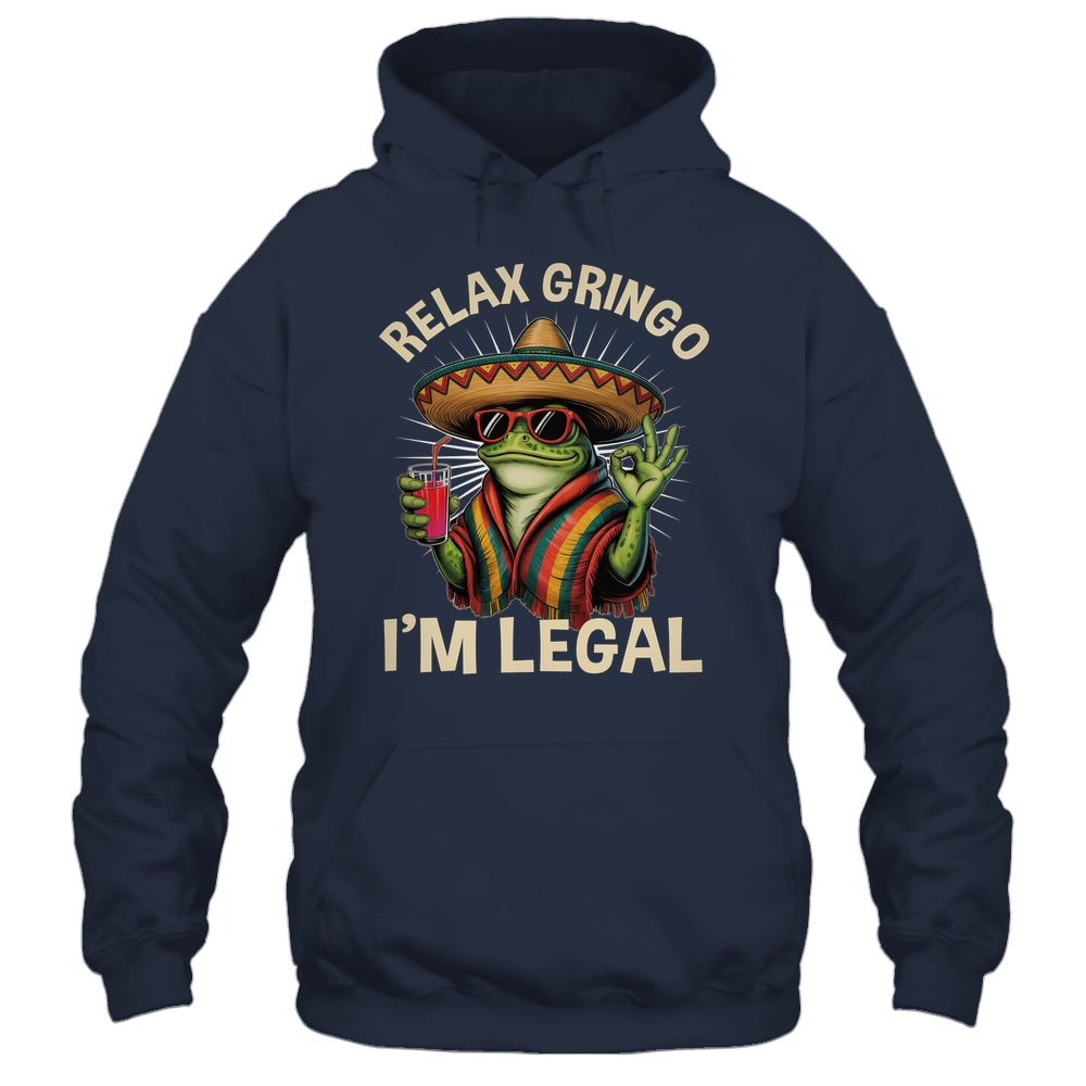 Relax Gringo I'm Legal Mexican Lizard Funny Immigration Shirt & Tank Top | teecentury