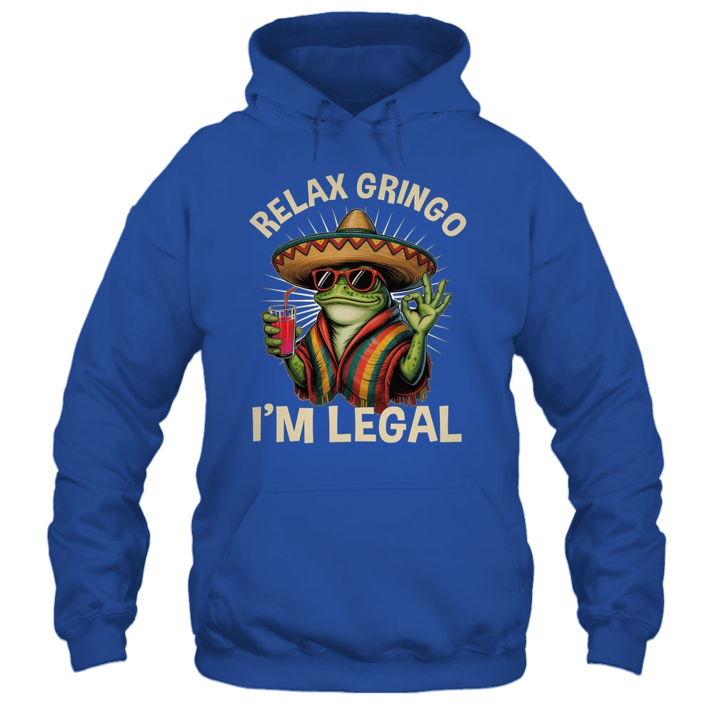 Relax Gringo I'm Legal Mexican Lizard Funny Immigration Shirt & Tank Top | teecentury