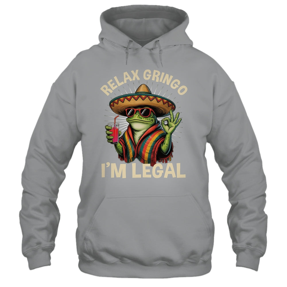 Relax Gringo I'm Legal Mexican Lizard Funny Immigration Shirt & Tank Top | teecentury