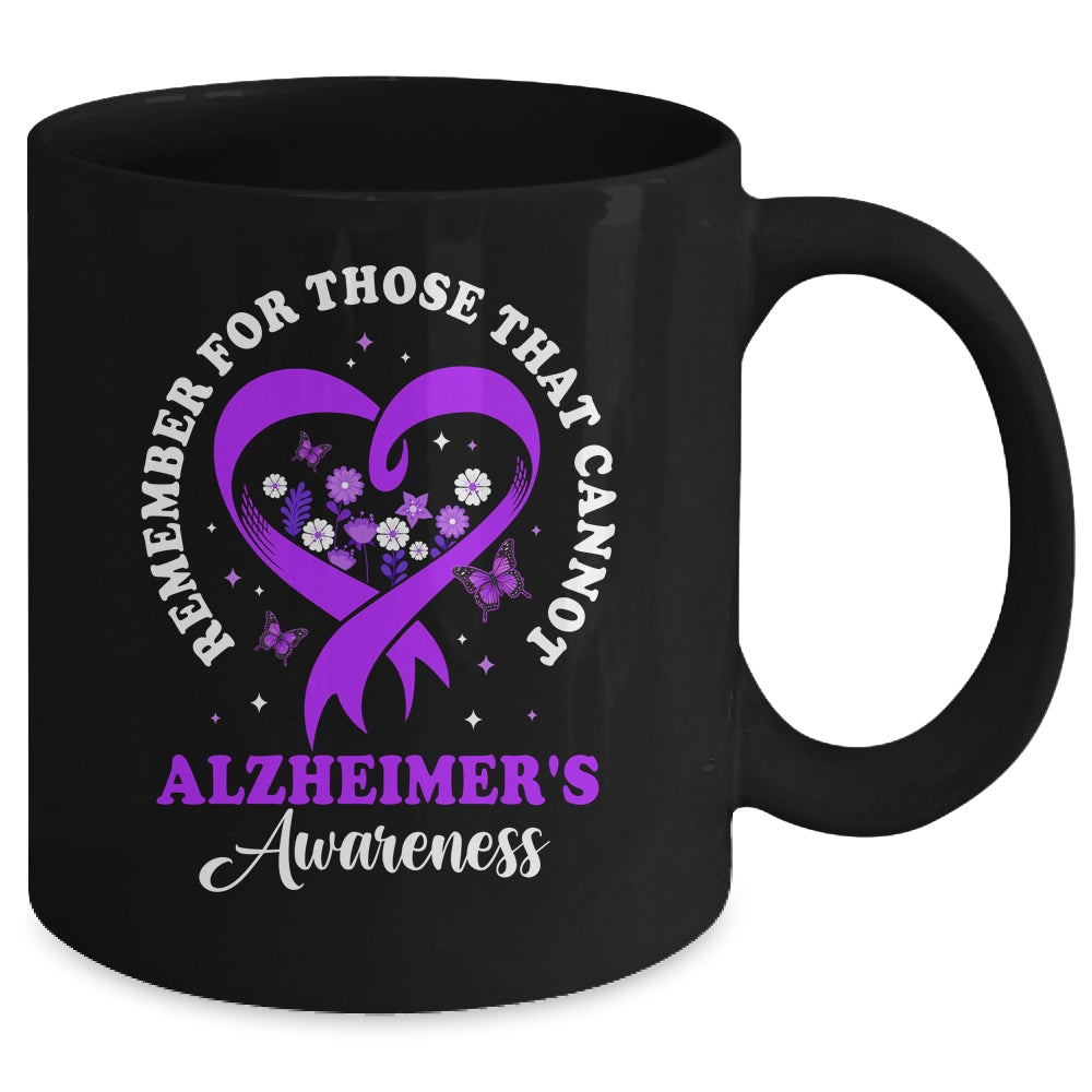 Remember For Those That Cannot Alzheimer's Awareness Ribbon Mug | teecentury