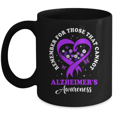 Remember For Those That Cannot Alzheimer's Awareness Ribbon Mug | teecentury