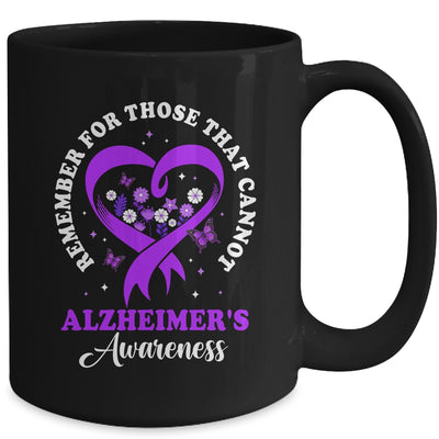 Remember For Those That Cannot Alzheimer's Awareness Ribbon Mug | teecentury