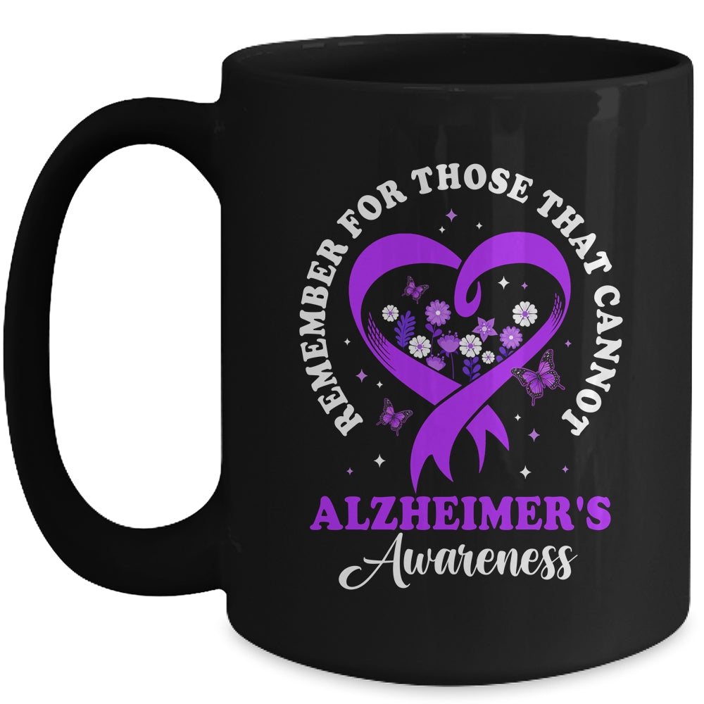 Remember For Those That Cannot Alzheimer's Awareness Ribbon Mug | teecentury