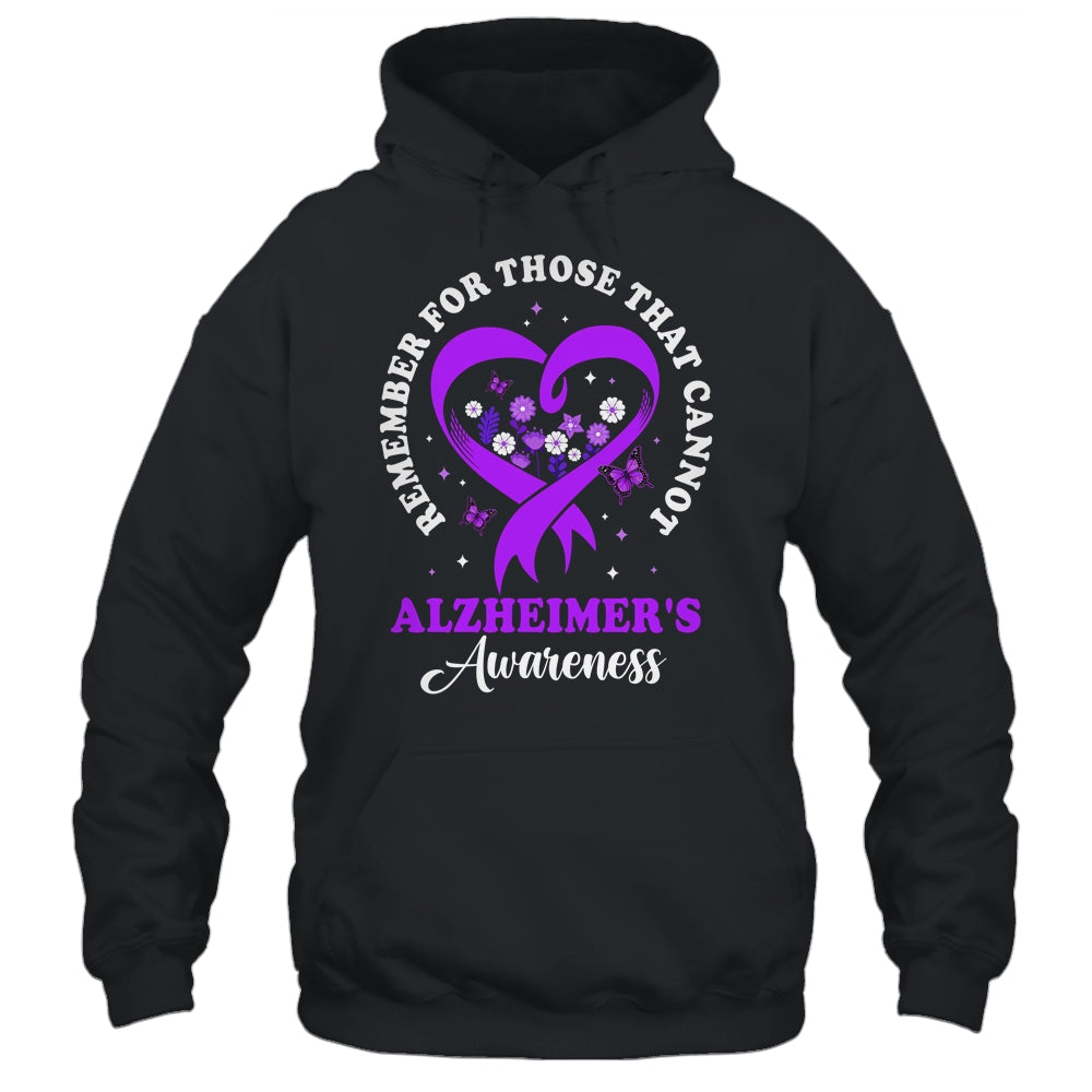 Remember For Those That Cannot Alzheimer's Awareness Ribbon Shirt & Hoodie | teecentury