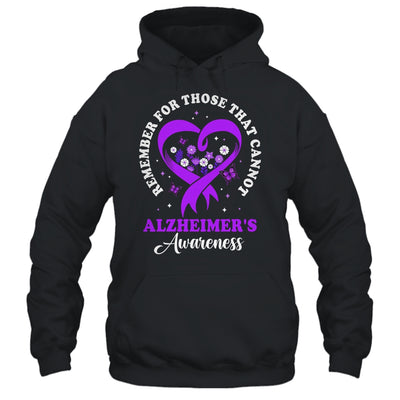 Remember For Those That Cannot Alzheimer's Awareness Ribbon Shirt & Hoodie | teecentury