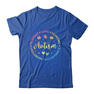 Respect Love Support Autism Awareness Month Women Men Kids Shirt & Tank Top | teecentury