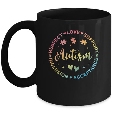 Respect Love Support Autism Awareness Month Women Men Kids Mug | teecentury