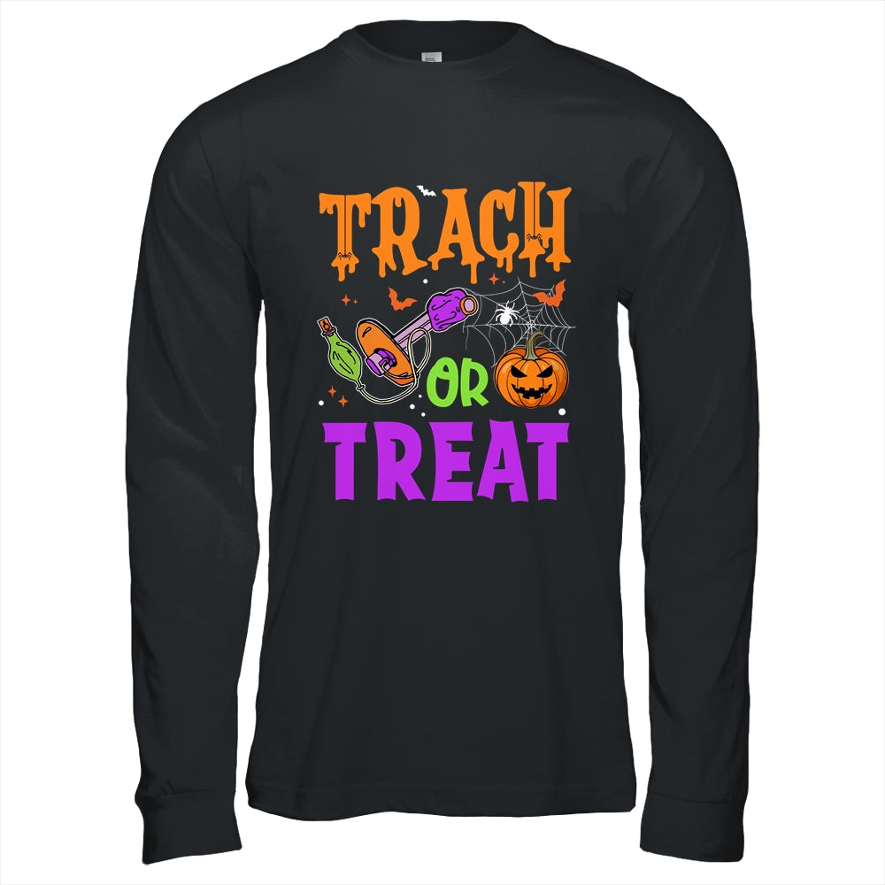Respiratory Therapist Trach Or Treat ICU RN Halloween Nurse Shirt & Hoodie | teecentury
