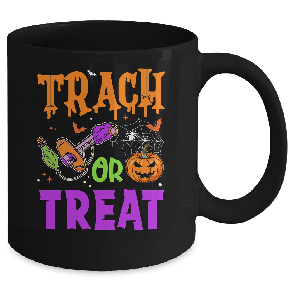 Respiratory Therapist Trach Or Treat ICU RN Halloween Nurse Mug | teecentury