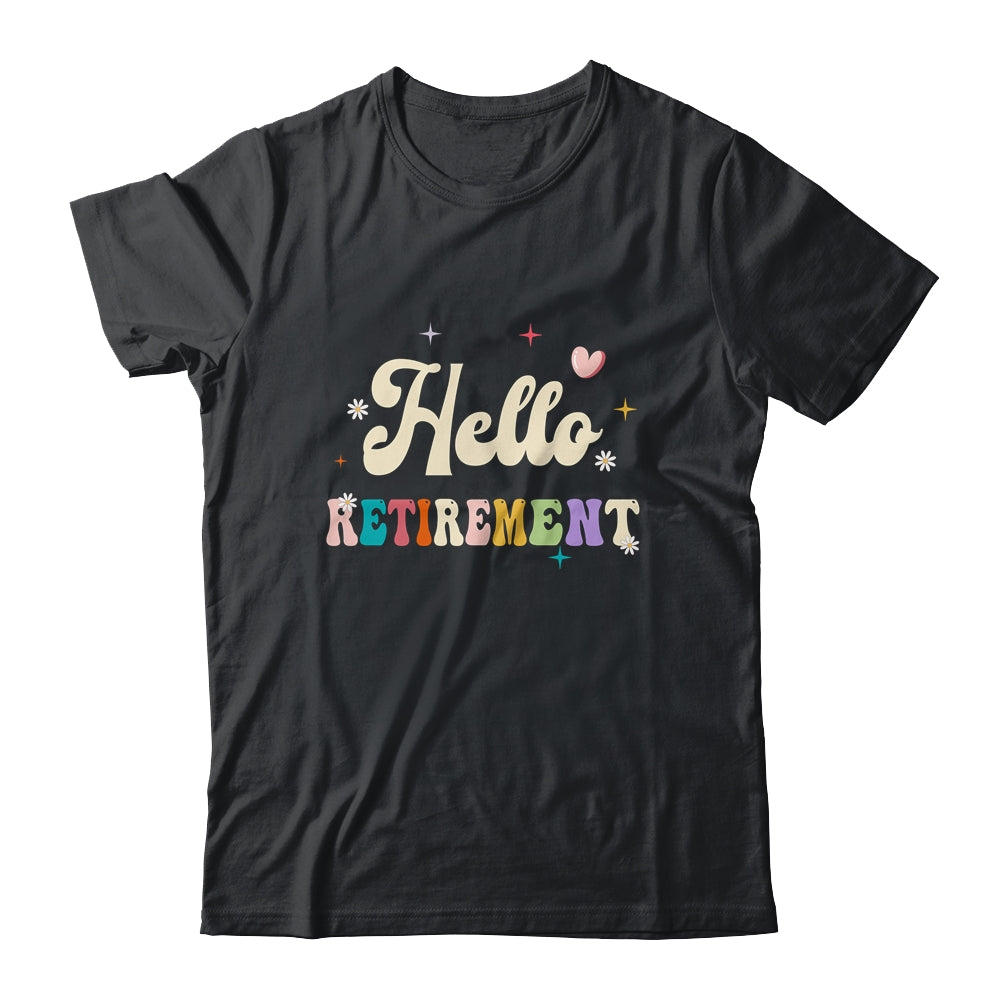 Retired 2024 Funny Hello Retirement For Women Groovy Shirt & Tank Top | teecentury