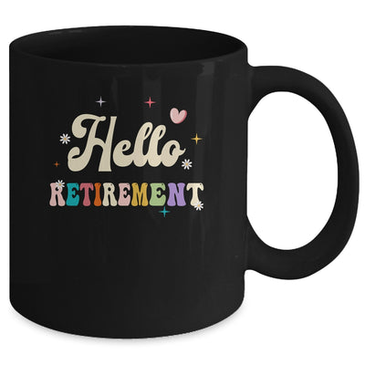Retired 2024 Funny Hello Retirement For Women Groovy Mug | teecentury