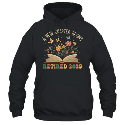 Retired 2025 A New Chapter Begins Retirement Teacher Women Shirt & Tank Top | teecentury