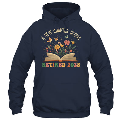 Retired 2025 A New Chapter Begins Retirement Teacher Women Shirt & Tank Top | teecentury