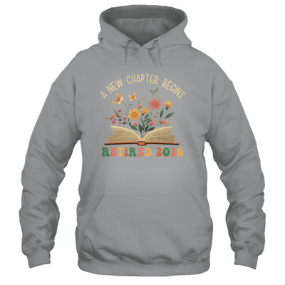 Retired 2026 A New Chapter Begins Retirement Teacher Women Shirt & Hoodie | teecentury