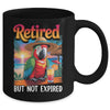 Retired But Not Expired Parrot Summer Vacation Retirement Mug | teecentury